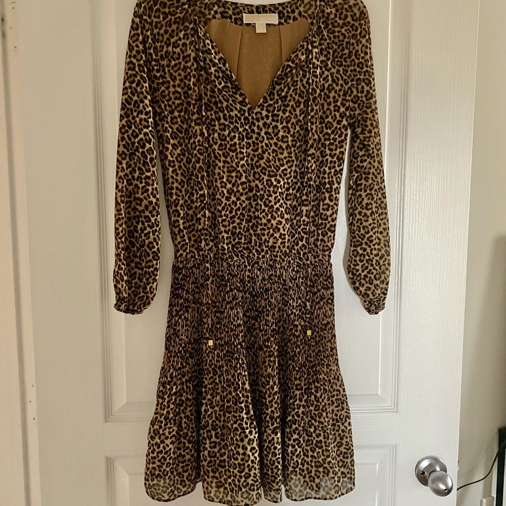 MICHAEL Michael Kors Leopard Print Dress